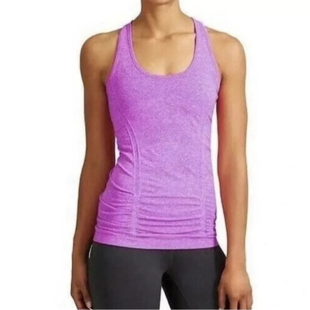 Athleta fastest track seamless tank top women size S purple